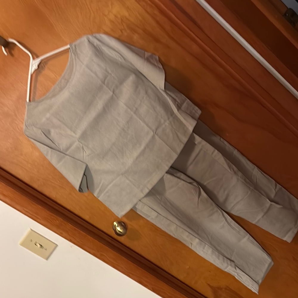 Elegant Gray Women's Jumpsuit Set